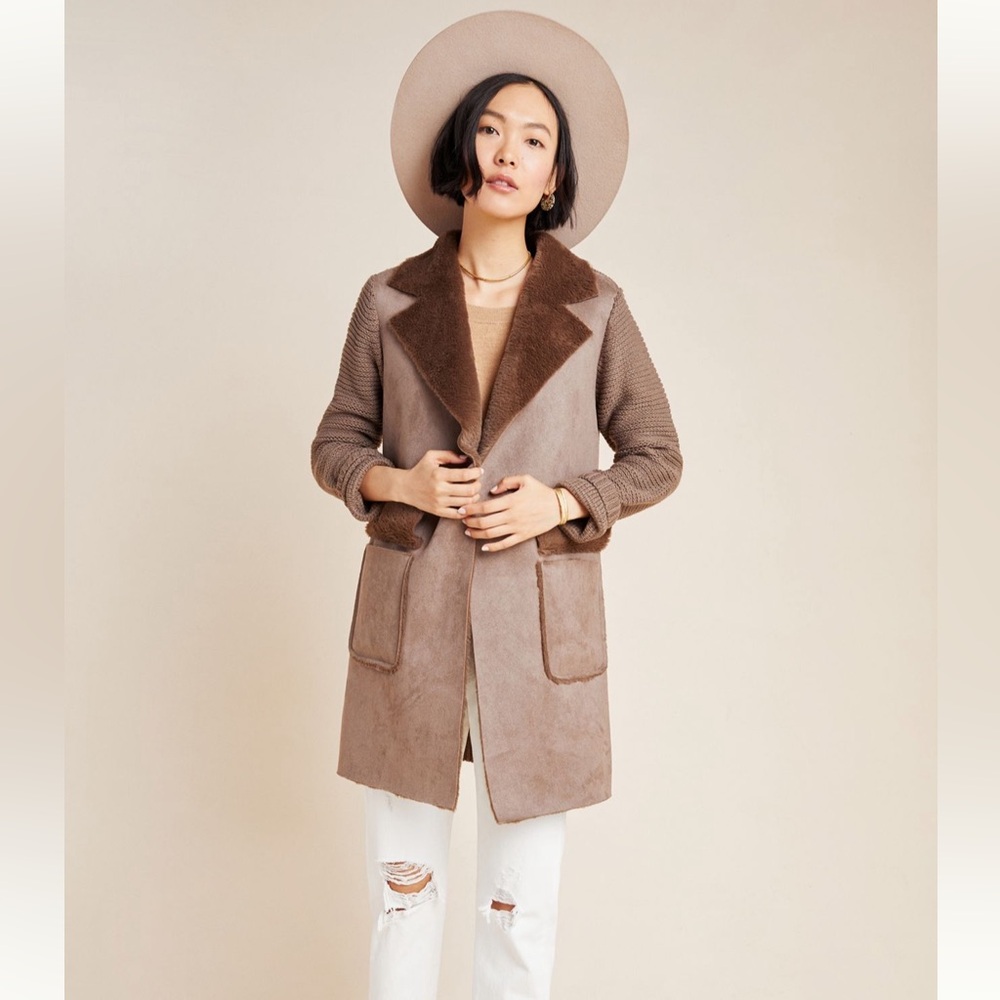 Anthropologie Piper Sweater Coat - S